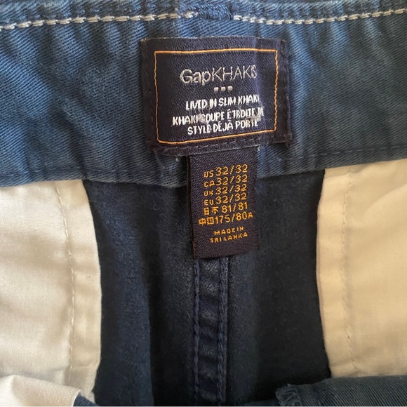 Mens Gap Slim Fit Khaki Pants - 32W 32L - Picture 4 of 4